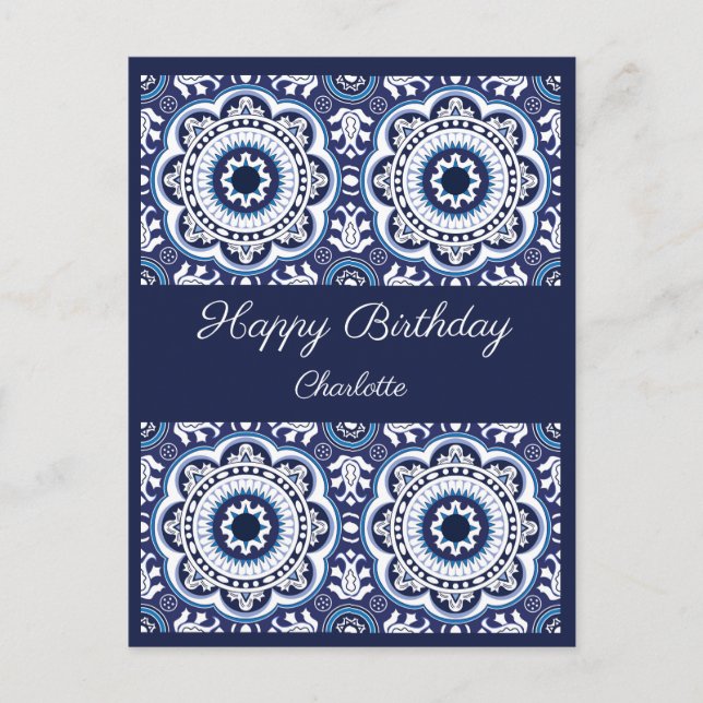 Joyeux Anniversaire Carte Postale personnalisable  (Devant)