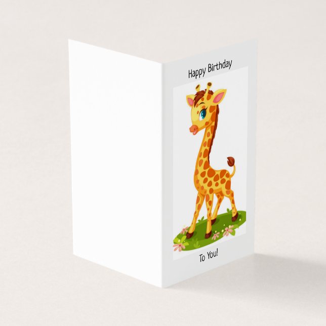 Joyeux anniversaire - Carte pour enfants (Outside)