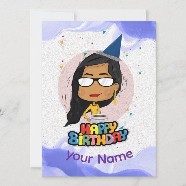 Joyeux anniversaire ! Carte simple (Devant)