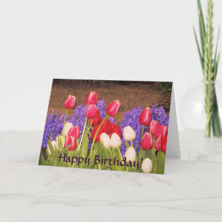 Joyeux anniversaire ! Carte Tulips