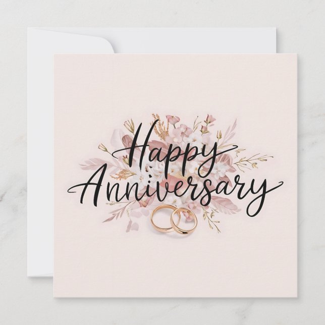 Joyeux Anniversaire Cartes Élégant (Devant)