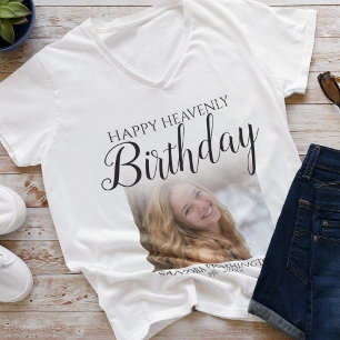 Joyeux Anniversaire Céleste Photo T-Shirt Mémorial