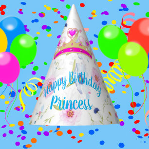 Joyeux Anniversaire Chapeau de Fête Princesse en P