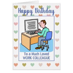 Joyeux Anniversaire Collègue de travail de bureau