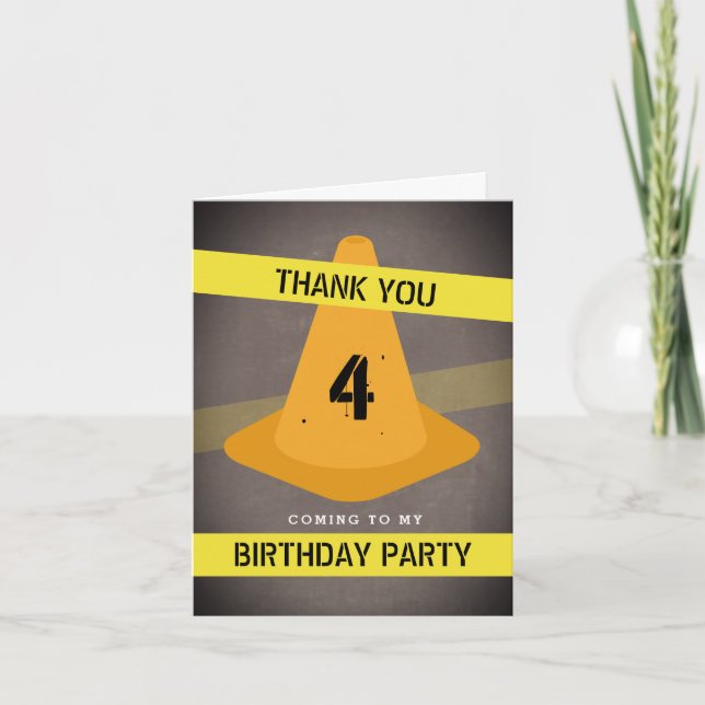 Joyeux Anniversaire Construction Merci (Devant)