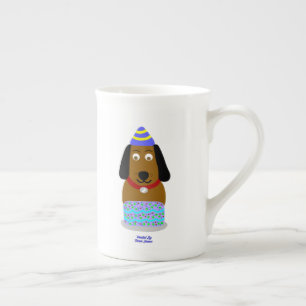 Joyeux Anniversaire Coupe d'os Chine Mug