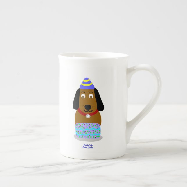 Joyeux Anniversaire Coupe d'os Chine Mug (Droite)