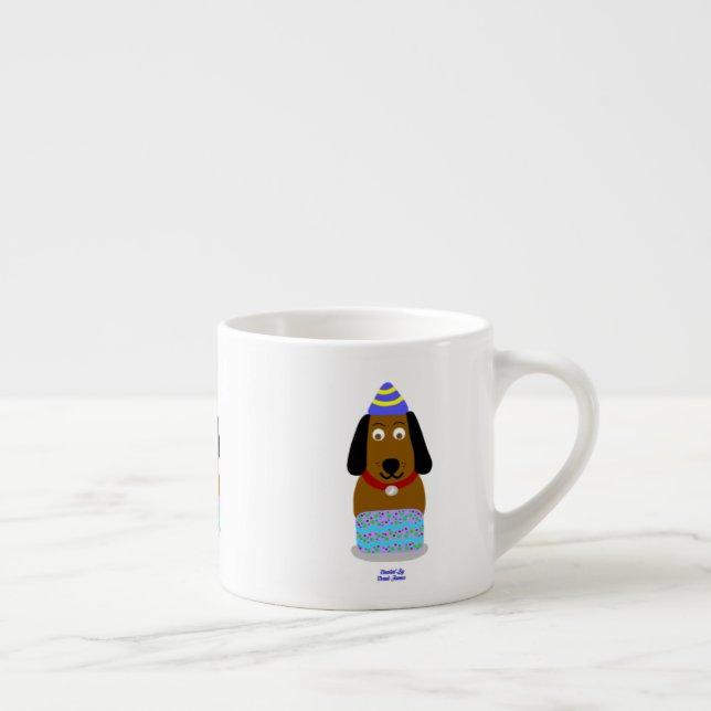 Joyeux Anniversaire Coupe Espresso Mug (Droite)