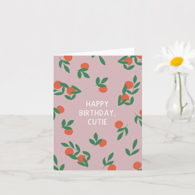 Joyeux Anniversaire, Cutie ! - Carte de voeux Clem (Petite plante)