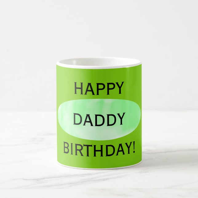 Joyeux anniversaire Daddy Green Mug de Janz (Centre)