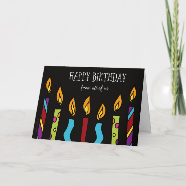Joyeux anniversaire de la carte All Us (Devant)