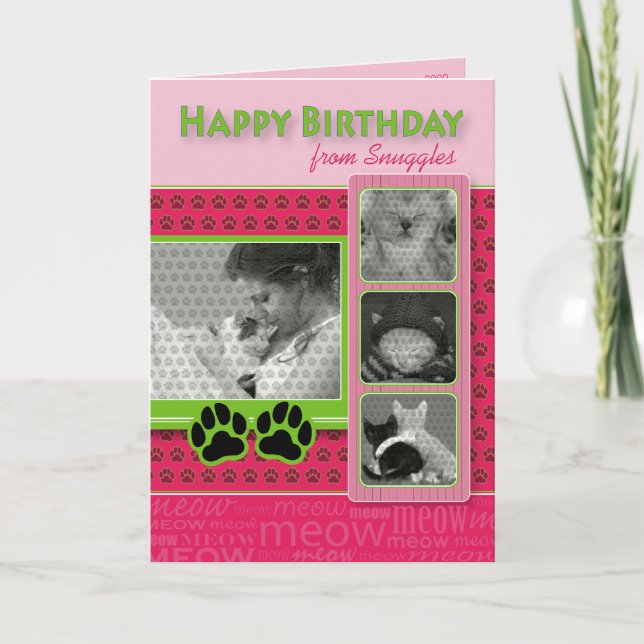 Joyeux anniversaire de la carte d'anniversaire du  (Devant)