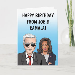 Joyeux anniversaire de la carte Joe & Kamala