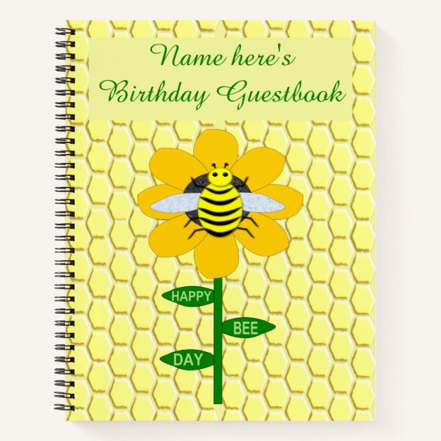 Joyeux anniversaire de la fête des abeilles Carnet (Devant)