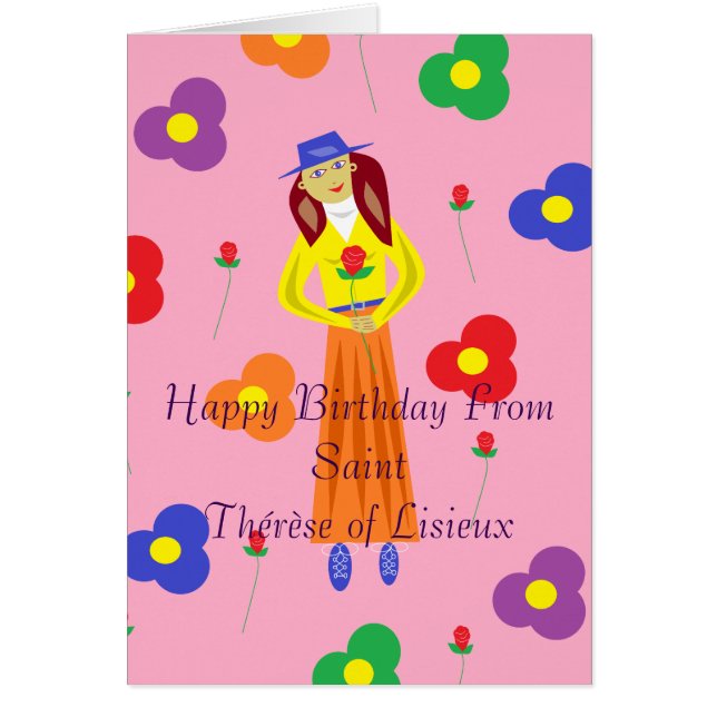 Joyeux Anniversaire de Ste Thérèse de Lisieux (Devant)