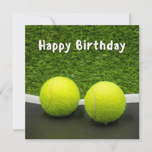 Joyeux anniversaire de tennis (Devant)
