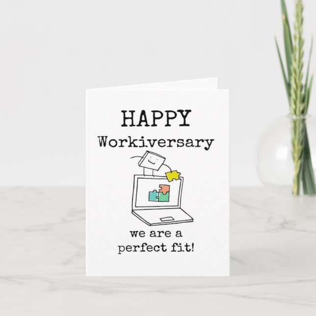 Joyeux anniversaire de travail, carte de meilleure (Devant)