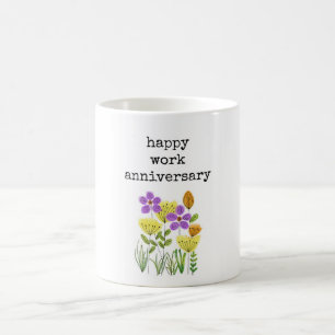 Joyeux anniversaire de travail pour elle, Mug Flor