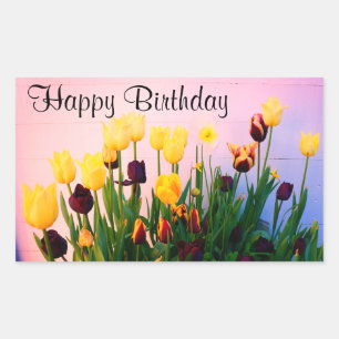 Joyeux Anniversaire Diverses Tulipes #1 Stickers