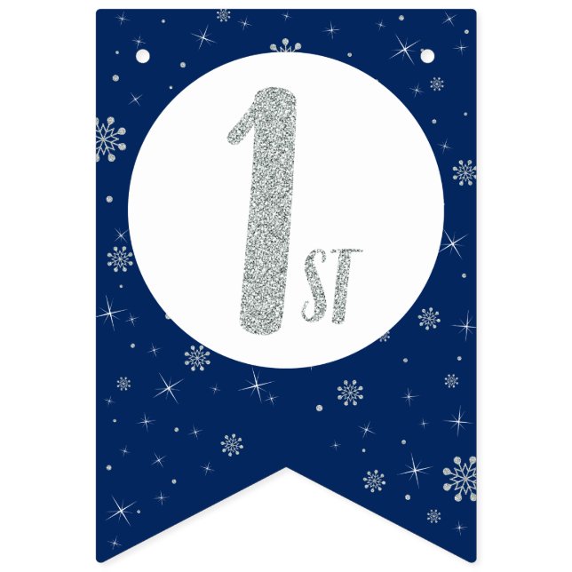 Joyeux Anniversaire Drapeaux - Garçon 1er Annivers (Septième drapeau)