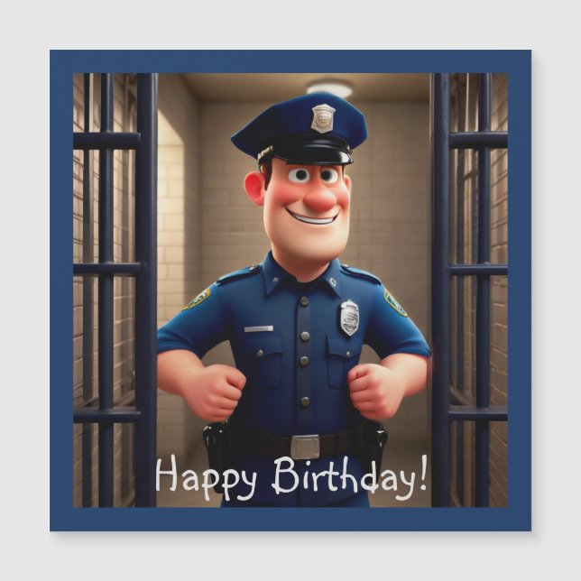 Joyeux anniversaire du policier (Devant)
