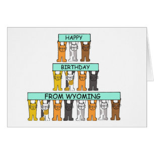 Joyeux anniversaire du Wyoming Cartoon Cats