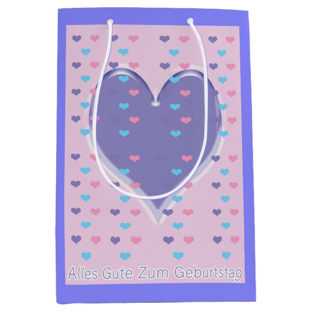 Joyeux anniversaire en Sac cadeau allemand (Devant)