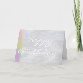 Joyeux anniversaire en violet arc-en-ciel carte de