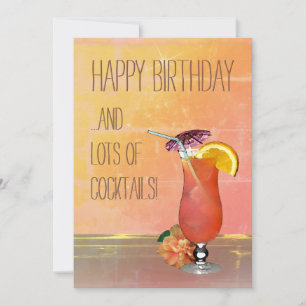 Joyeux anniversaire et beaucoup de cocktails