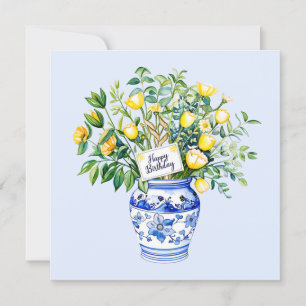 Joyeux anniversaire et bouquet de fleurs Carte