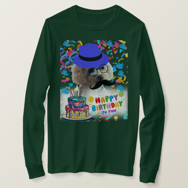 Joyeux Anniversaire Faites Un T-Shirt De Poodle So (Design devant)