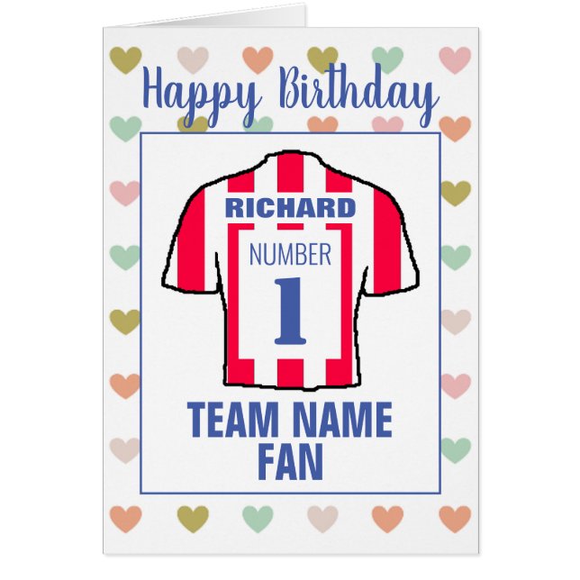 Joyeux Anniversaire Fan de Football (Devant)