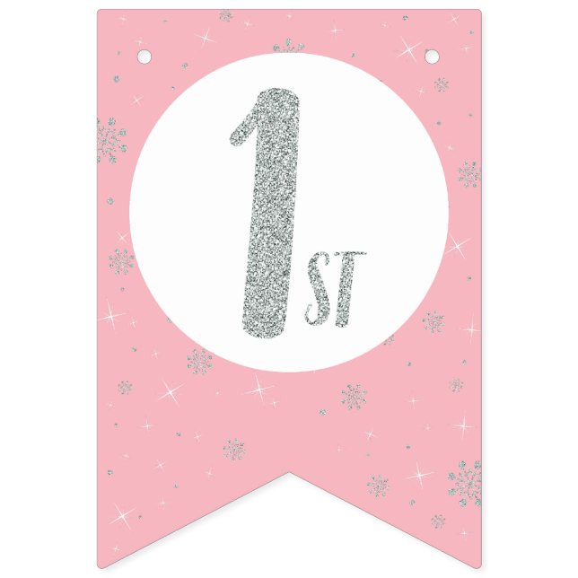 Joyeux Anniversaire Fanions - Anniversaire Fille (Septième drapeau)
