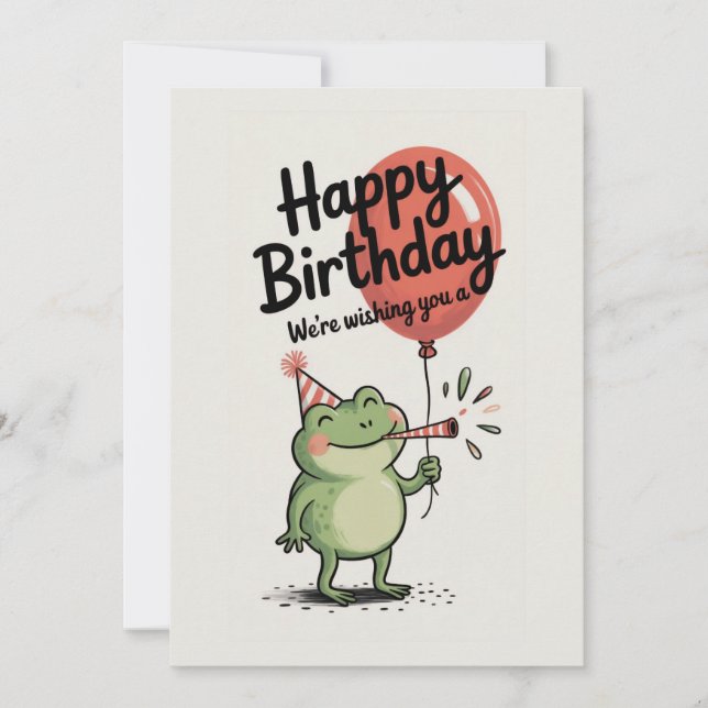 Joyeux Anniversaire Fête de la Grenouille (Devant)