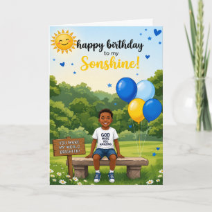 Joyeux Anniversaire Fils de Soleil ! Carte d'anniv