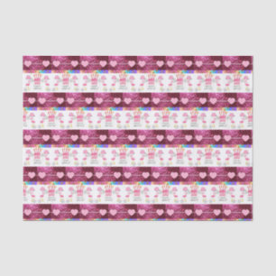 Joyeux Anniversaire Flamingo en Papier de Soie
