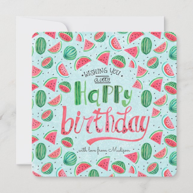 Joyeux Anniversaire Fleurs Florales | Carte de vœu (Devant)