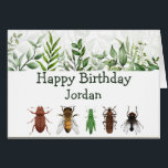 Joyeux Anniversaire Garçon fille aime la collecte<br><div class="desc">Souhaitez un garçon ou une fille génial qui aime la nature et la collecte de bugs un joyeux anniversaire</div>