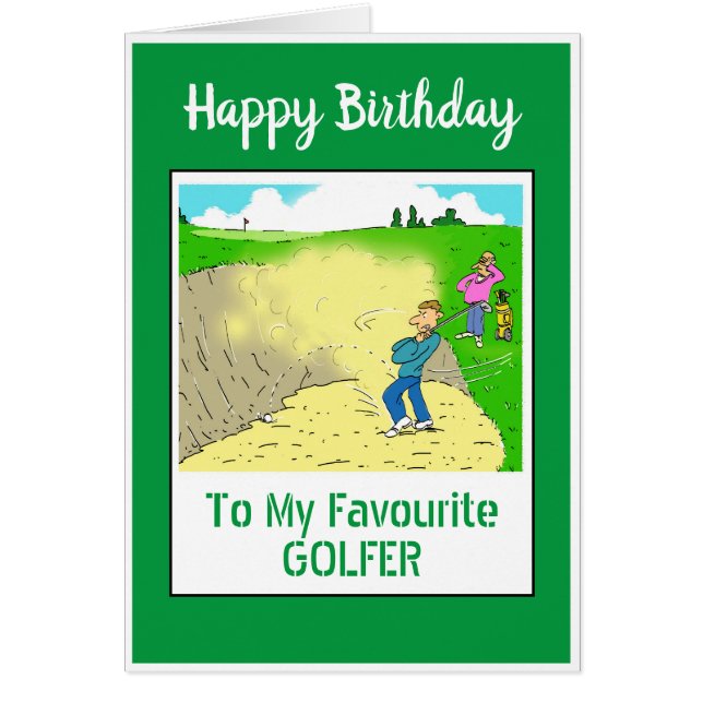 Joyeux Anniversaire Golfeur (Devant)