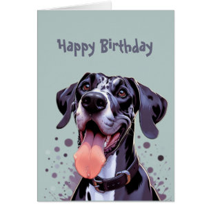 Joyeux anniversaire Great Dane Chien Zoomies