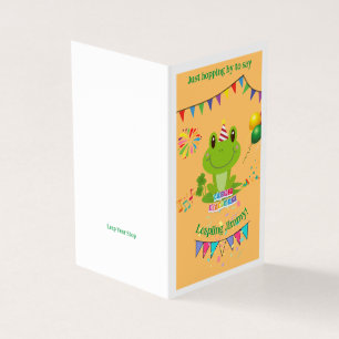 Joyeux Anniversaire Grenouille bannières Balloon F