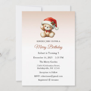 Joyeux anniversaire, invitation d'anniversaire de