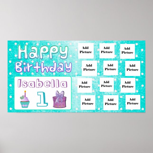 Joyeux anniversaire Isabella Poster photo personna (Devant)