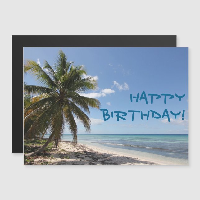 Joyeux anniversaire Isla Saona Caribbean Paradise  (Devant / Derrière)