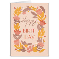 Joyeux anniversaire. Jardin rose pâle fleuri