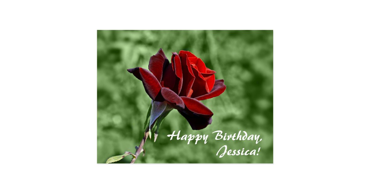  Joyeux  anniversaire  Jessica  Carte postale Zazzle fr