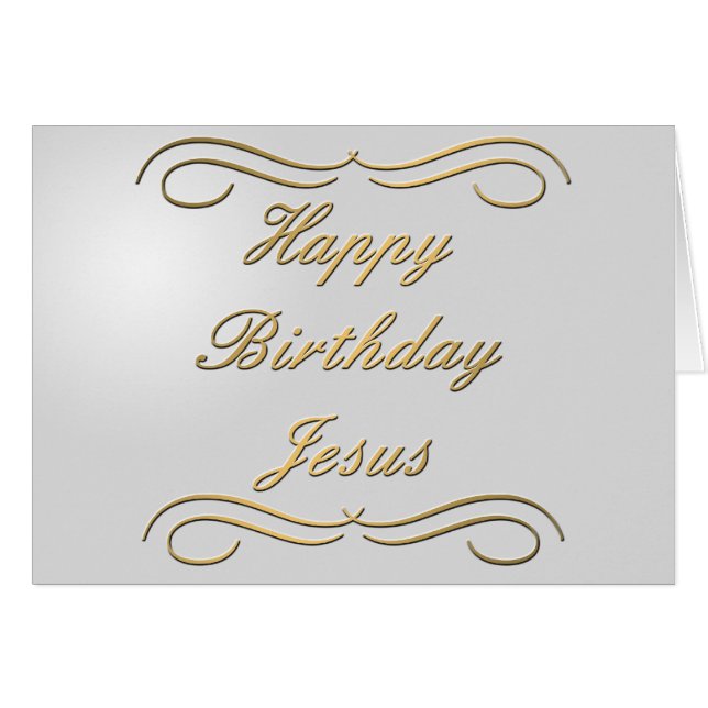 Joyeux anniversaire Jésus (Devant horizontal)