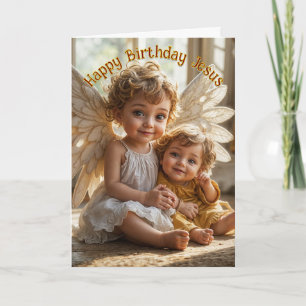 Joyeux anniversaire Jésus 5x7 Carte de Noël