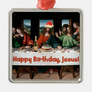 Joyeux anniversaire, Jésus ! Amusant ornement de N