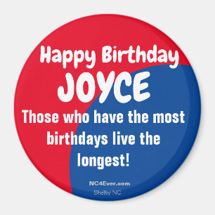 Joyeux Anniversaire JOYCE Refrigerator Magnet